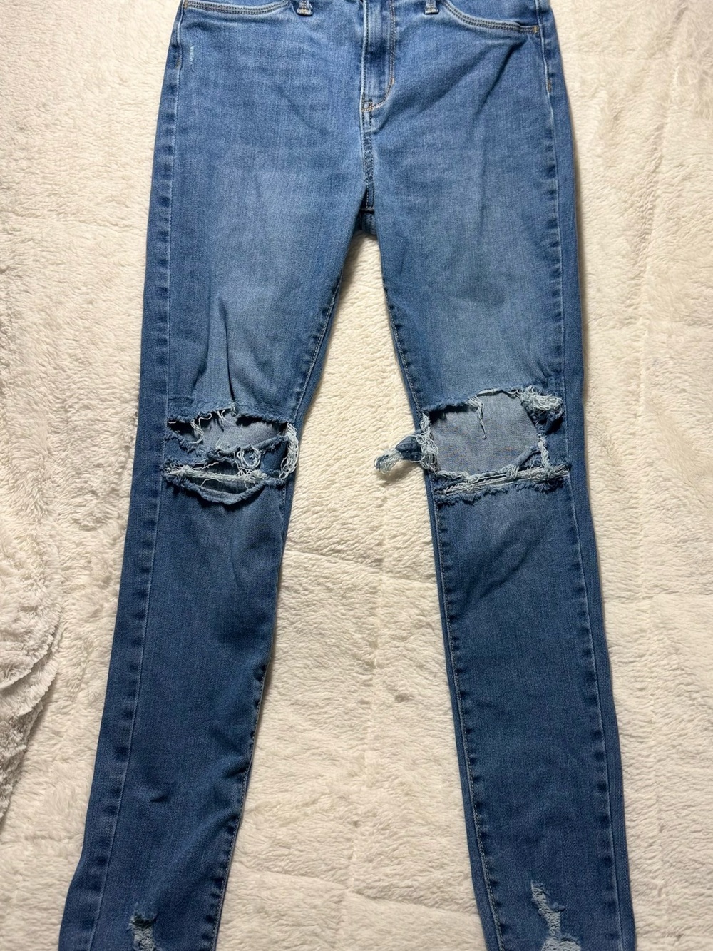 Girls Old Navy 360 Stretch Distressed Ballerina Jeggings Sz 16